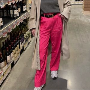 Pink trousers